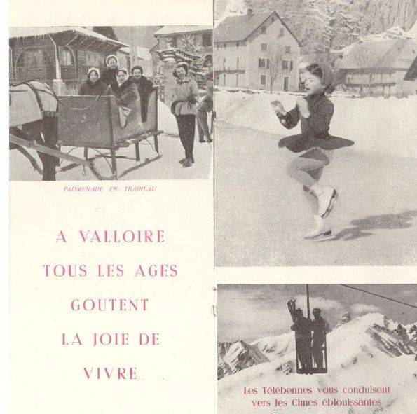 depliant publicitaire valloire autrefois 